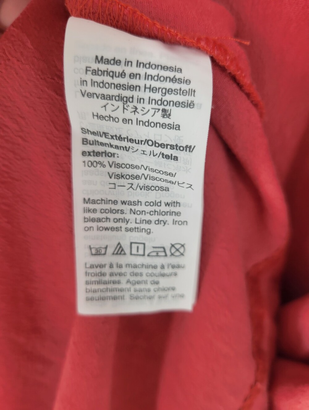 Madewell Dusty Rose Button-Front V-Neck Tunic Sie 3X - Picture 4 of 7